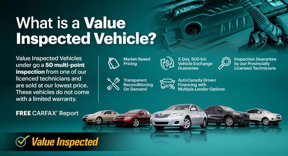 AC Value Inspected promotional banner highlighting vehicle inspection value program