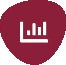 Yellow circular background with a white bar chart icon, featuring four ascending bars on a horizontal axis.