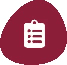 White clipboard icon with a checklist on a mustard yellow background.