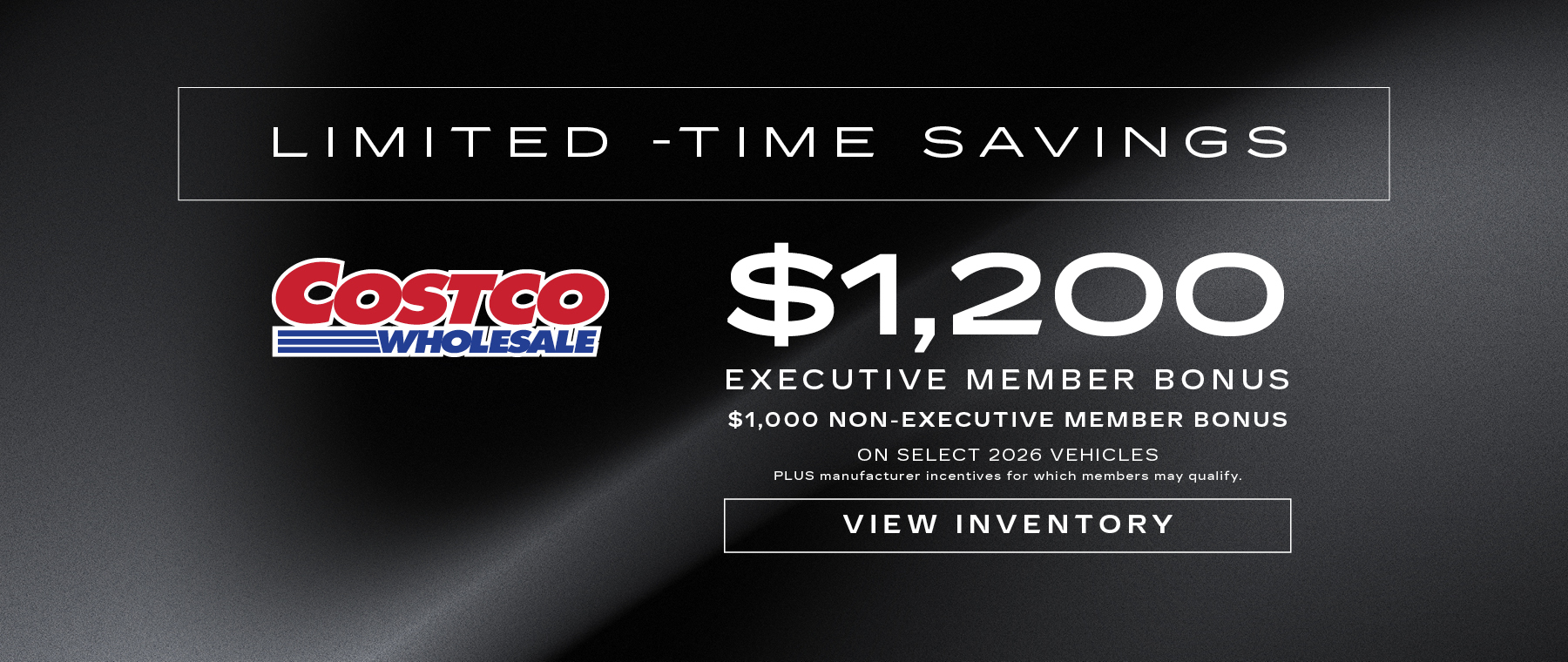 Cadillac promotion: No payments up to 90 days on financing offers, featuring three Cadillac SUVs.